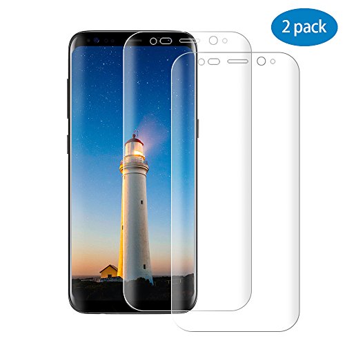 [2 Stück] Schutzfolie für Samsung Galaxy S8, CNXUS Vollständige Abdeckung Galaxy S8 Displayschutzfolie Blasenfrei, Anti-Fingerabdruck, Full HD Ultra-klar, Einfache Installation
