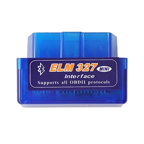 ELM327 Neueste Version V2.1 Bluetooth Super Mini ELM327 OBD2 II Scan Tool Auto Auto-Diagnose Werkzeug, mehrsprachig 12 Arten funktioniert auf Android Torque/PC (blau)