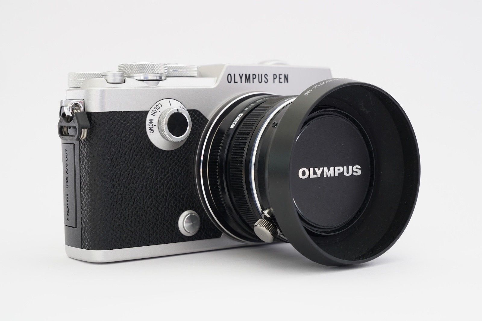 Olympus PEN-F 20.3MP Digitalkamera mit M.Zuiko 17mm Objektiv (silber)