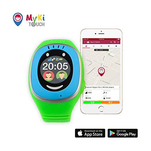 MyKi GPS Uhr Kinder, Smartwatch mit GPS Tracker, Handy Ortung, SOS und App Tracking in Deutsch (Blau)