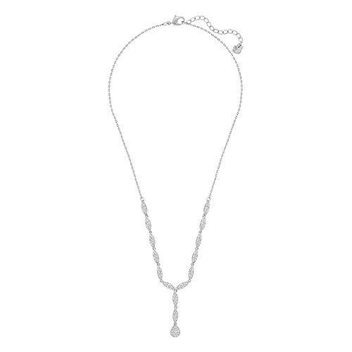 Swarovski Damen-Halskette Emma rhodiniert weiß 38 cm-5166281