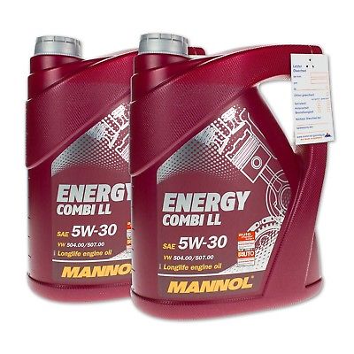 10 (2x5) Liter MANNOL SAE 5W-30 Energy Combi LL Motoröl / Longlife III