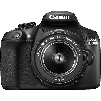CANON EOS 1300 D + 18-55MM DFIN Spiegelreflexkamera 18 Megapixel  f/3.5-5.6, 7.5