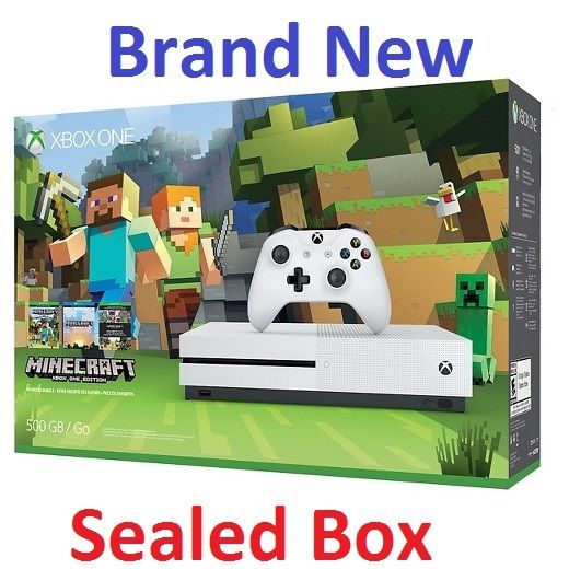 Xbox One S 500GB Console Minecraft Favourites Bundle - White