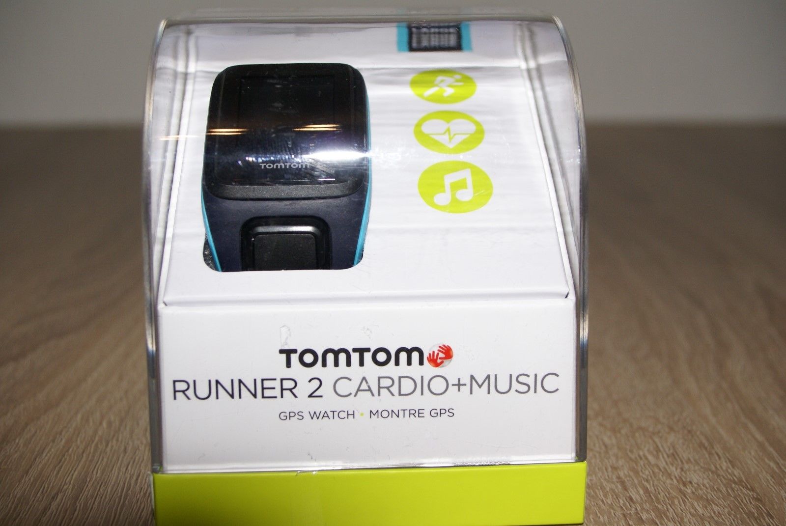 TomTom Runner 2 Cardio + Music L GPS-Uhr Laufuhr Sportuhr Blau/Türkis *OVP* 