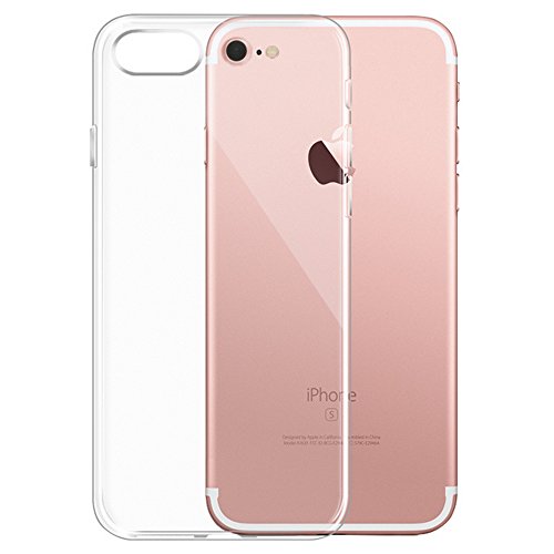 iPhone 7 Hülle, iPhone 8 Hülle, Ubegood iPhone 7/ iPhone 8 TPU hülle TPU Case handyhüllen Crystal Soft Silikon Ultradünn Cover Bumper Case Schutzhülle für iPhone 7/ iPhone 8 Case Cover - Transparent