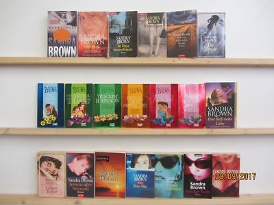 Sandra Brown 20 Bücher Romane romantische Romane Krimi Thriller