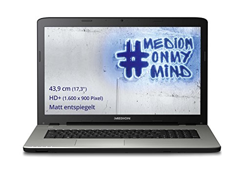 Medion E7416 17,3 Zoll (43,9 cm) Notebook (Intel Core i5-5200 U, 2,2 GHz, 4GB RAM, 500GB HDD, Intel HD Graphics, Win 10 Home) schwarz