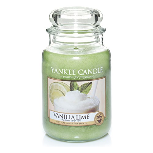 Yankee Candle Classic Housewarmer Gross, Vanilla Lime, Duftkerze, Raum Duft im Glas / Jar, 1106730E