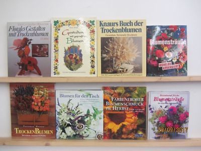 41 Bücher Floristik Blumen Blumengestaltung  Trockenblumen Blumensträuße Deko