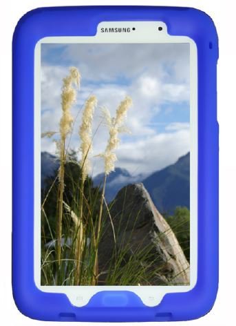 Bobj Silikon-Hulle Heavy Duty Tasche fur Samsung Galaxy Note 8 Tablet, Modelle GT-N5100, GT-N5110, GT-N5120 - BobjGear Schutzhulle (Blau)