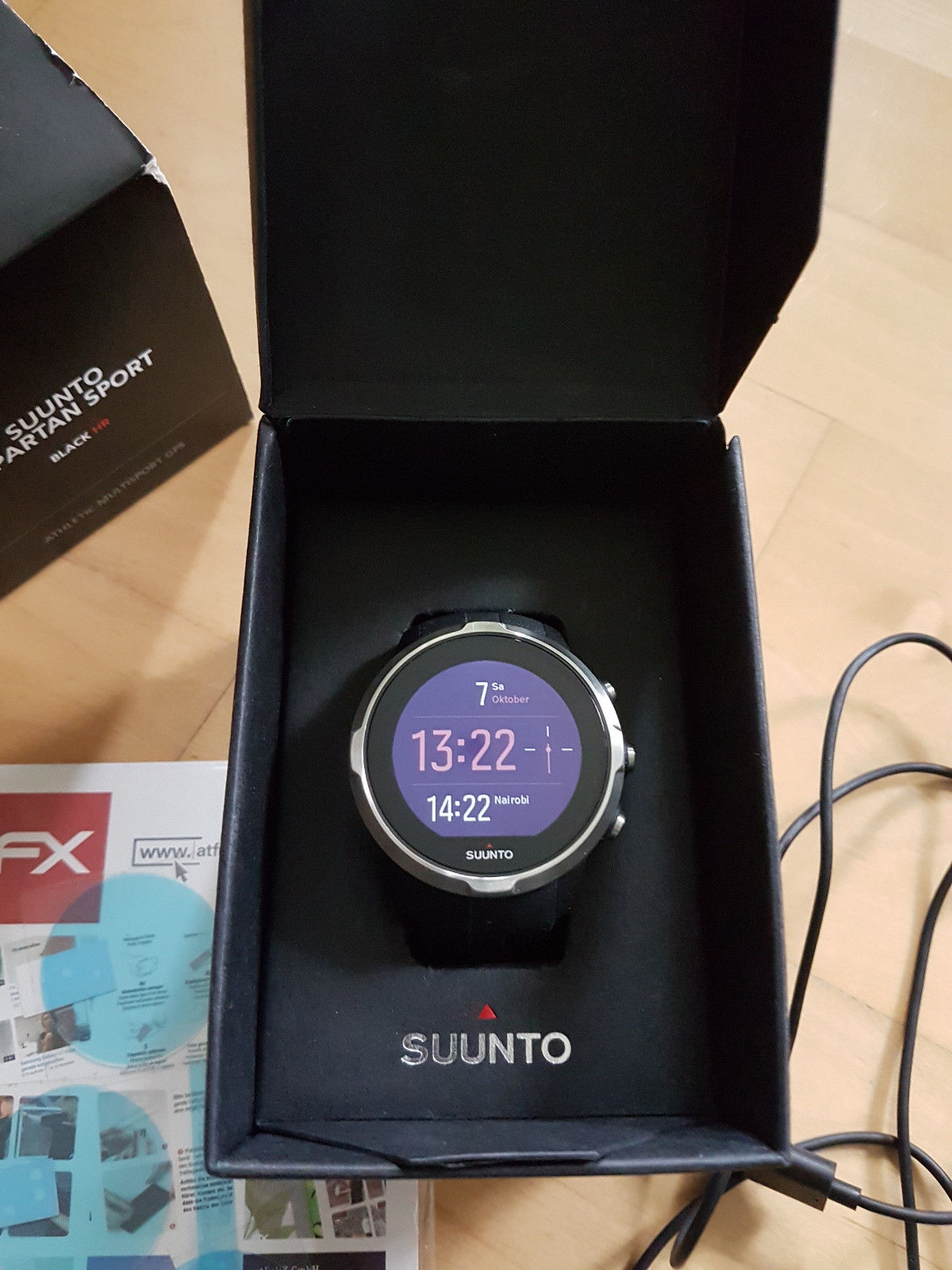 Suunto Spartan Sport Black HR Smartwatch Uhr (mit Brustgurt) - neuwertig