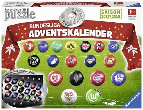 Ravensburger 11695 - Adventskalender Bundesliga 3D Puzzle