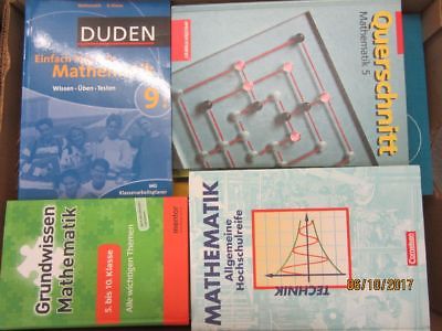 52 Bücher Mathematik Mathe Rechnen Schulbücher Fachbücher