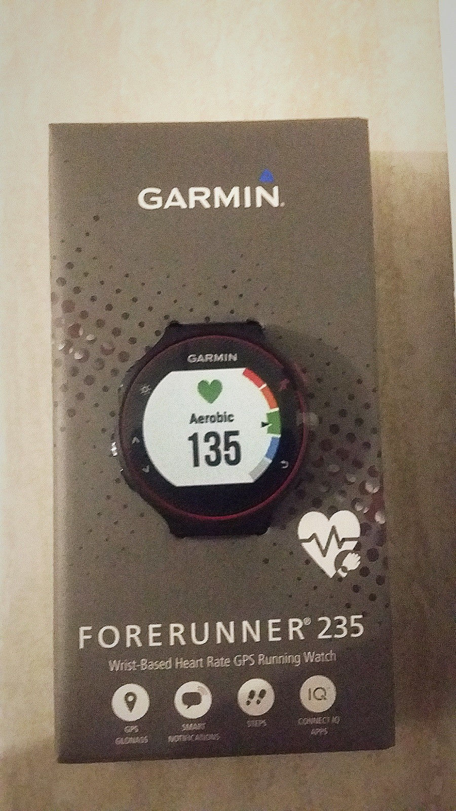 GARMIN Forerunner 235 GPS-Laufuhr Rot/Schwarz
