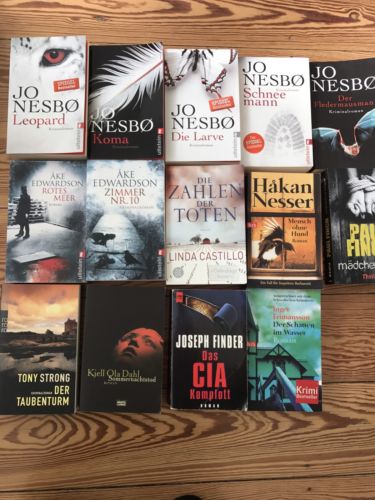 14 Bücher Romane Krimi Thriller Top Bestseller Nesbo Paket 1