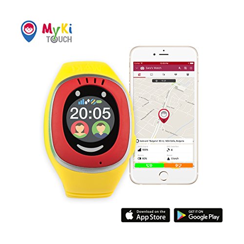 MyKi GPS Uhr Kinder, Smartwatch mit GPS Tracker, Handy Ortung, SOS und App Tracking in Deutsch (Rot)