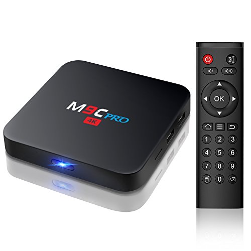 M9C Pro Smart TV Box mit Android 6.0 Betriebssystem Amlogic S905X Quad-Core 1GB DDR3 8GB Nand-Flash 2.4 GHz WiFi