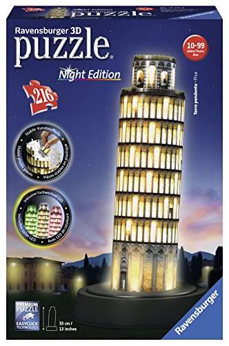 Ravensburger 12515 - Schiefer Turm bei Nacht - 3D Puzzle