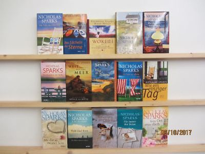 Nicholas Sparks 15 Bücher Romane romantische Romane Liebesromane 