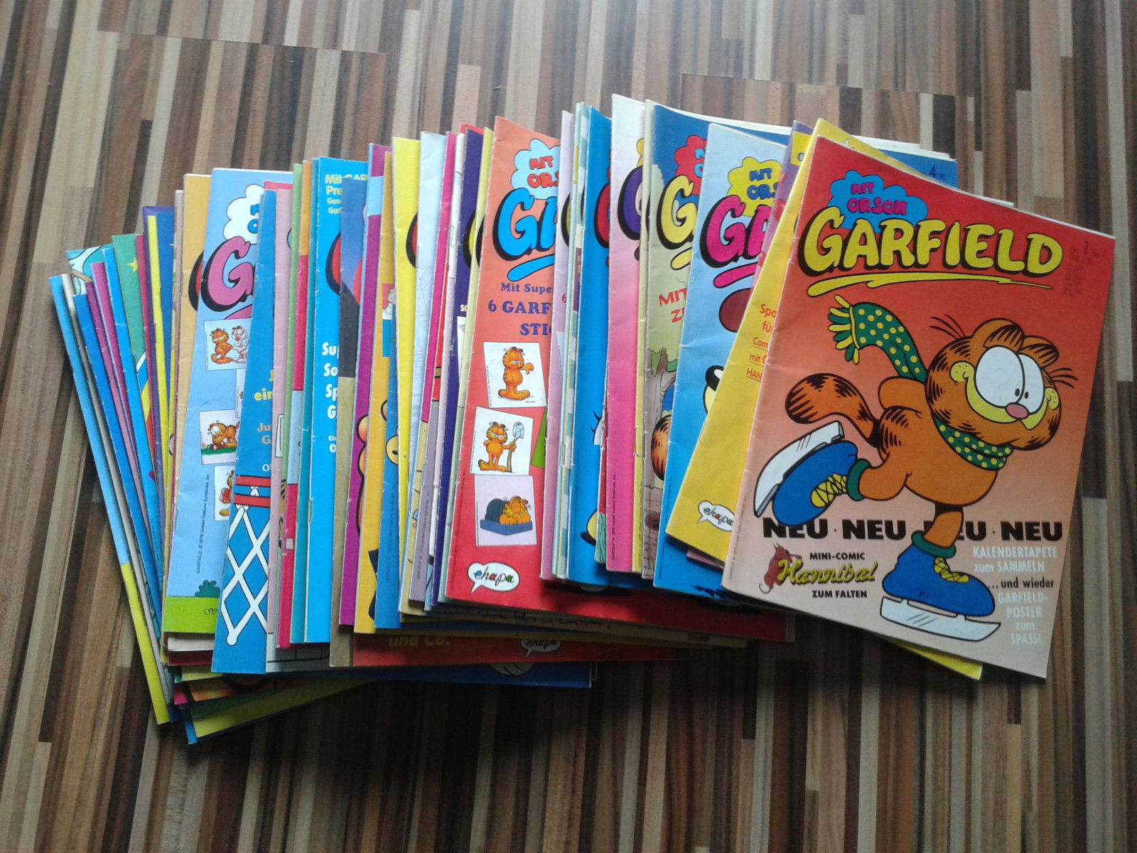 50 x Garfield Comics Comic Sammlung Paket Kiste Comicsammlung 50 st