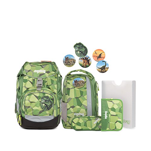 Ergobag Pack Schulrucksack Grundschule Set 40 cm 6-tlg, Bäranusaurus Rex 2017/18