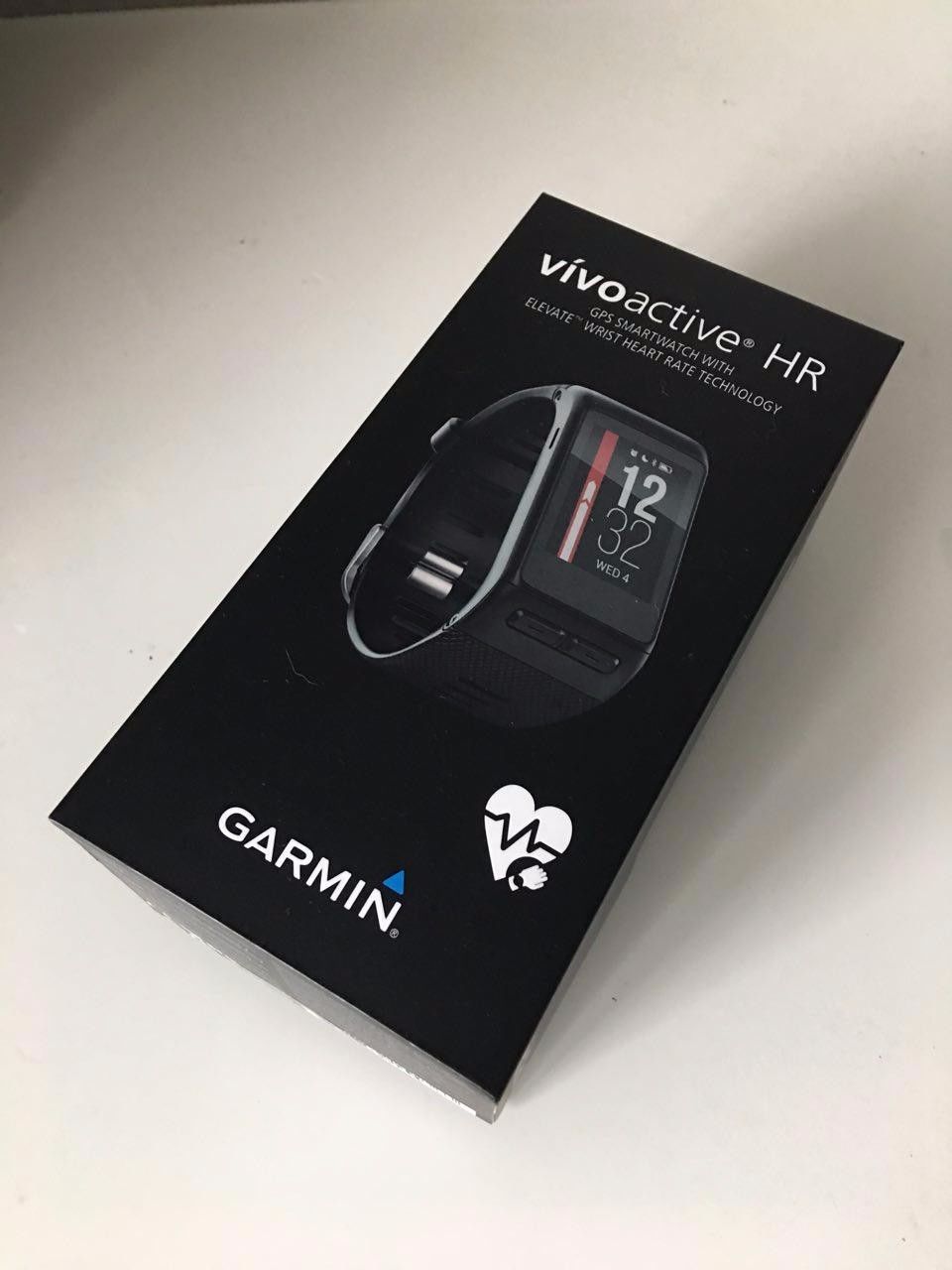 NEU & OVP Garmin Vivoactive HR Fitness Tracker Smartwatch GPS Sport Uhr schwarz