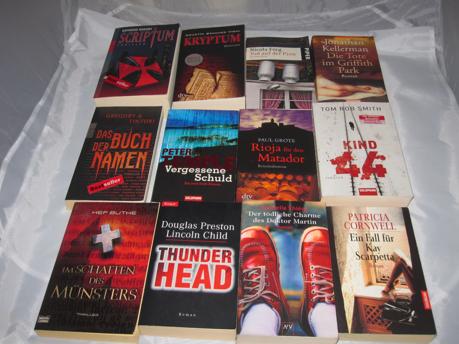 34x Kriminalromane Buchpaket Konvolut Sammlung Krimis Thriller