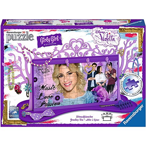 Ravensburger 3D-Puzzle 12092 - Girly Girl Edition Schmuckbäumchen, violett