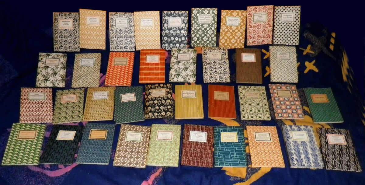 Inselbücher Konvolut, bestehend aus 38 Exemplaren, antiquarisch zw. Nr. 5 u. 917
