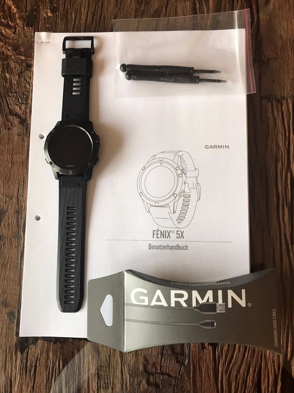 Garmin fenix 5X Saphir GPS Multisport Smartwatch 010-01733-01 NEU