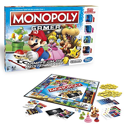 Hasbro Monopoly C1815100 Monopoly Gamer - Mario Edition, Familienspiel