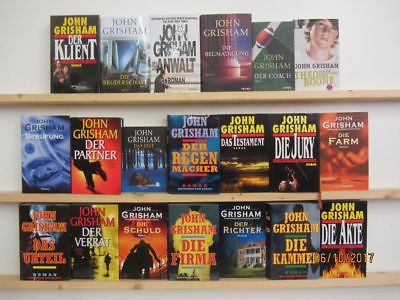 John Grisham 20 Bücher Romane  Krimi Thriller Kriminalromane Politthriller