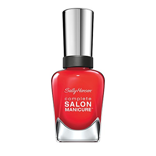 Sally Hansen Complete Salon Manicure Nagellack, Farbe 550, All Fired Up, rot, 1er Pack (1 x 15 ml)