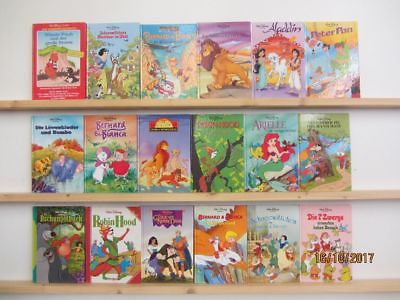 18 Bücher Walt Disney Kinderbücher Aladdin Peter Pan Robin Hood  Arielle u.a.