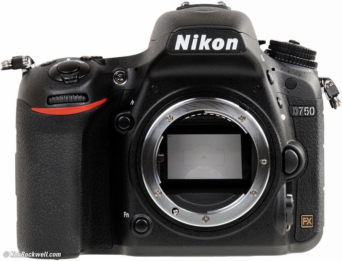 Nikon D D750 24.3 MP SLR-Digitalkamera - Schwarz (Nur Gehäuse) -fast neu-