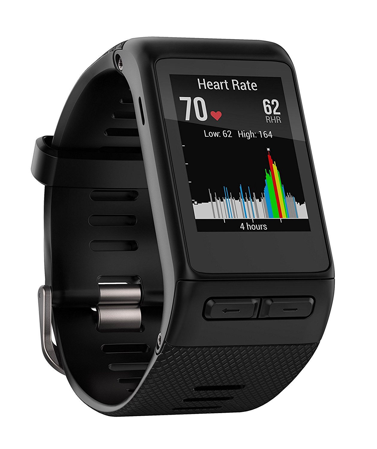 GARMIN vivoactive HR ;GPS Sportuhr mit Smartwatchfunktionen; Schwarz; Größe M-L