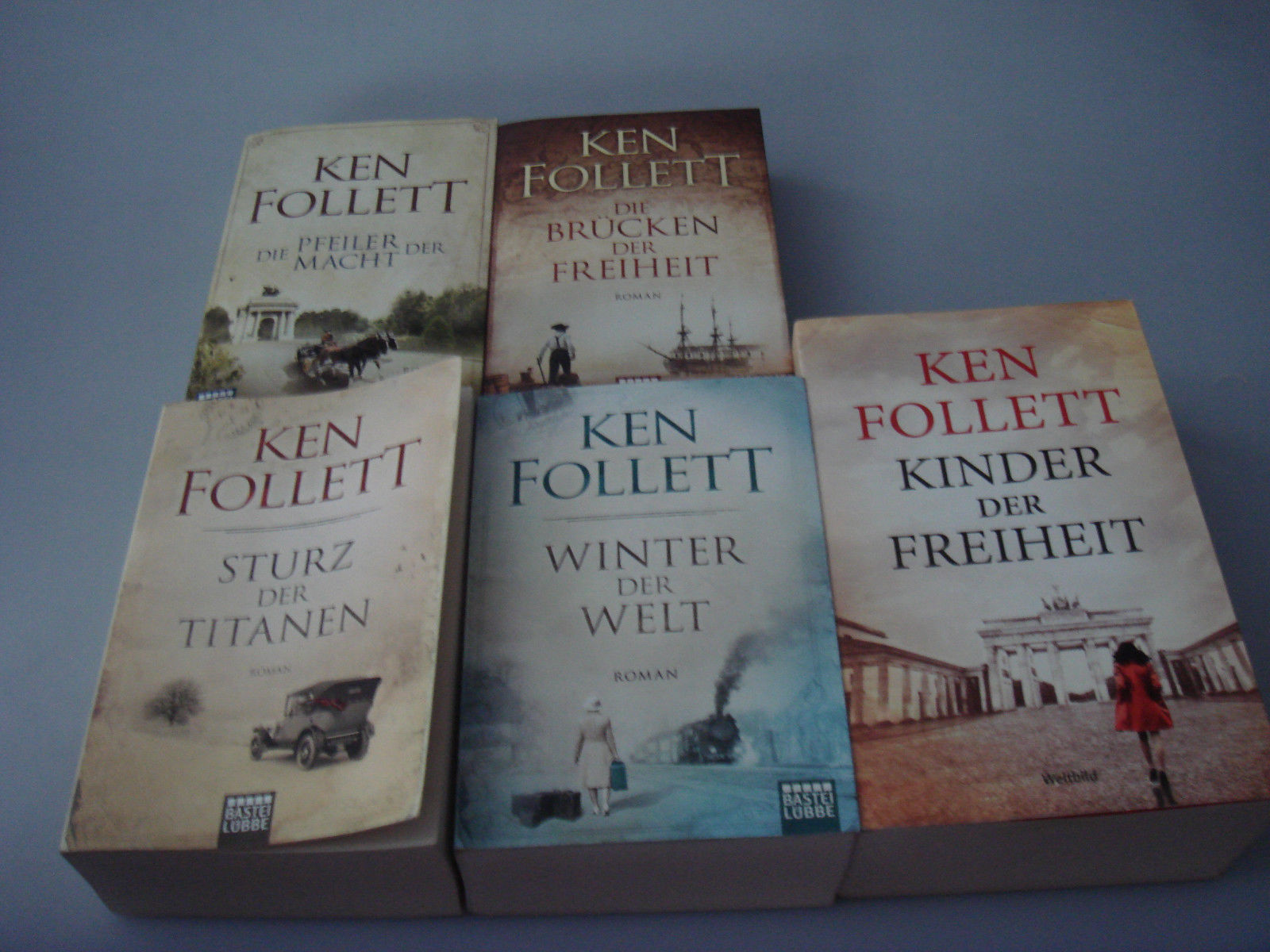5 Bücher (Taschenbücher() von Ken Follett 