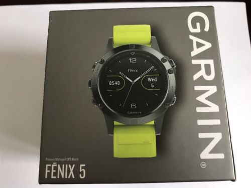 Garmin Fenix 5 Yellow + HR GPS Uhr- Neuwertiger Zustand