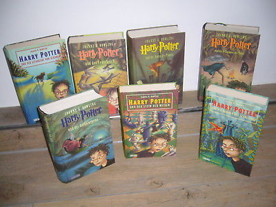 Harry Potter Büchersammlung komplett 7 Bände 1-7 HC gebunden Konvolut :: TOP ::