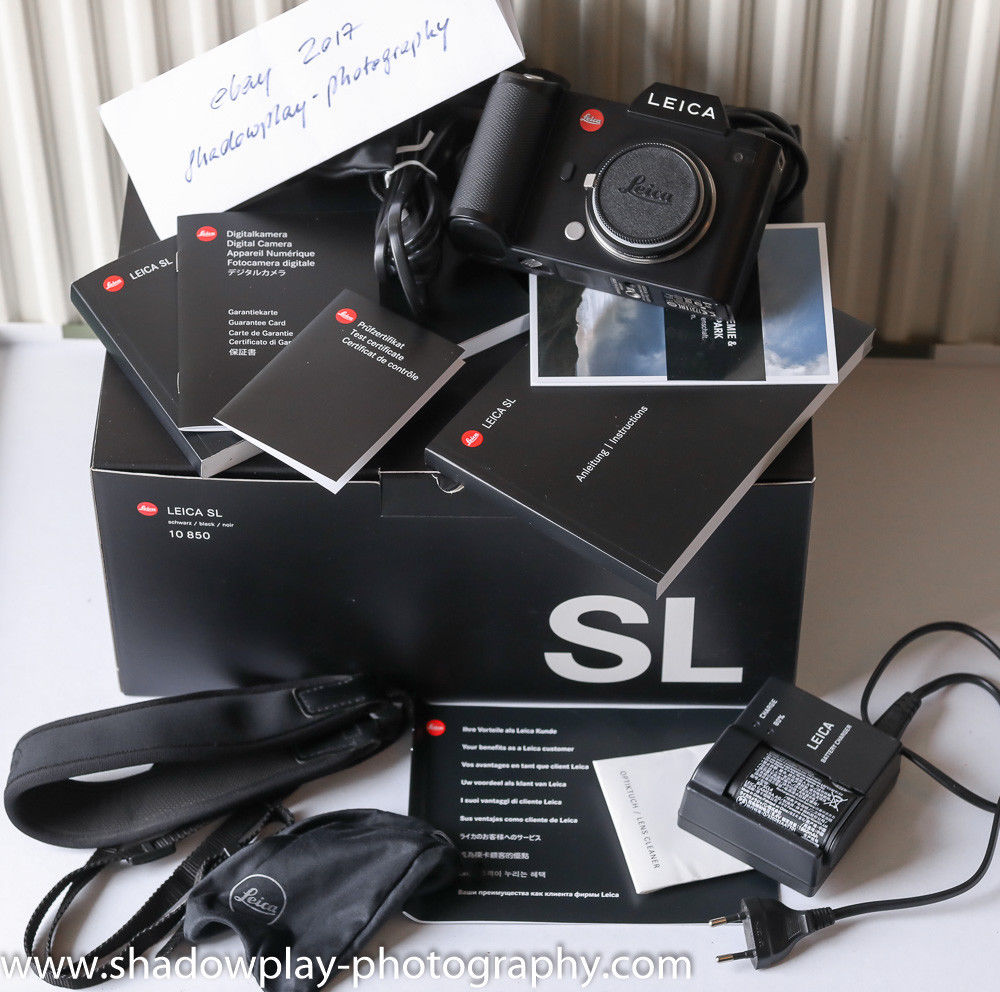 LEICA SL TYP 601 +Zubehörpaket Original M-Adapter, 3x Akku, EP-SL Thumbs Up Grip