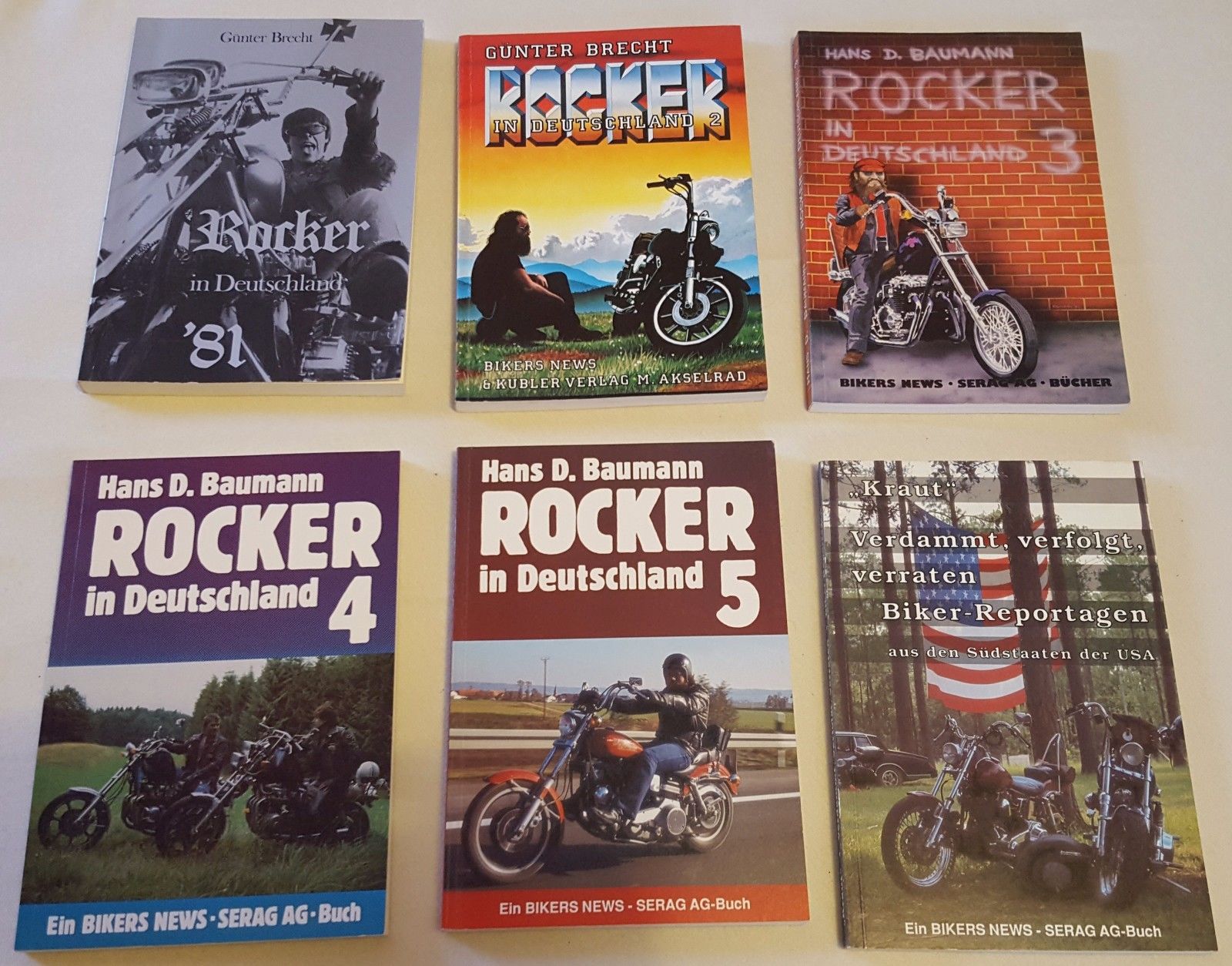 Rocker in Deutschland 1-5 + Kraut - verdammt ...  Brecht / Baumann / Bikers News