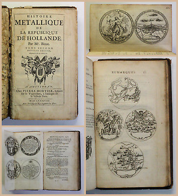 Bizot Histoire Metallique Hollande 1688 Geschichte Metall mit Stichen xz top rar