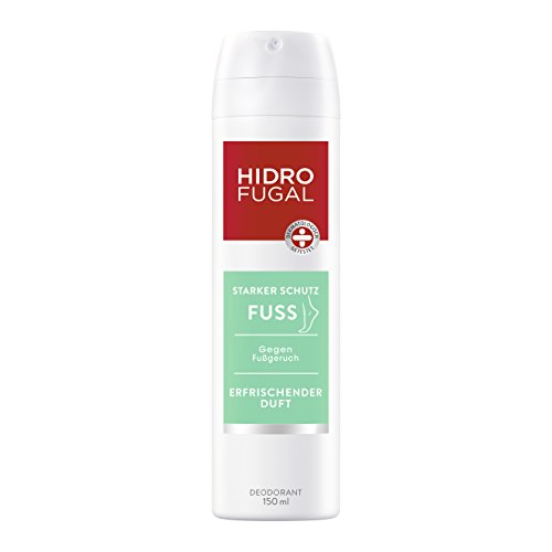 Hidrofugal Fuss Spray / Fußdeo mit Menthol-Duft im 4er-Pack (4 x 150 ml) / hochwirksames Mittel gegen Fußgeruch / hautfreundliches Deodorant erfrischt und kühlt müde Füße
