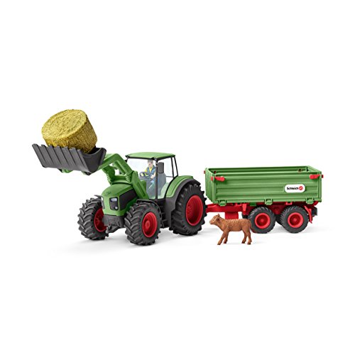 Schleich 42379 - Traktor mit Anhänger - Spielzeug