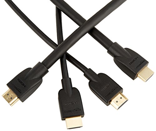 AmazonBasics Hochgeschwindigkeits-HDMI-Kabel 2.0, Ethernet, 3D, 4K-Videowiedergabe und ARC, 0,9m und 4,6m, 2er-Pack
