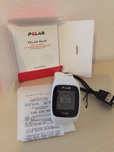 Polar m430 GPS Sportuhr Pulsmessung an der Hand neuwertig mit Rechnung