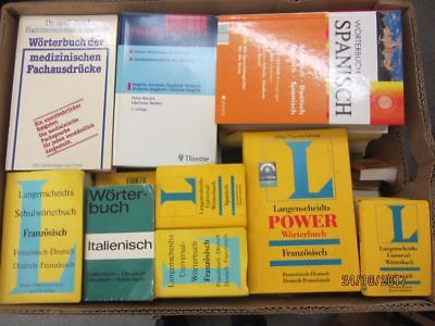 68 Bücher Wörterbücher verschiedene Sprachen verschiedene Fachthemen