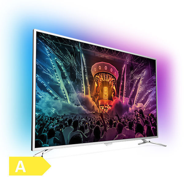 Philips 139cm 55 Zoll 4k Ultra HD LED Fernseher 3-fach Ambilight Android TV HDR