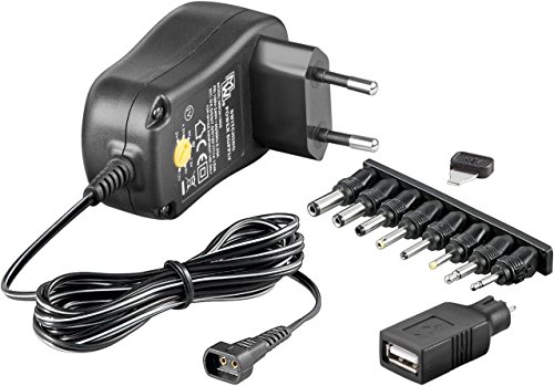 Universal Netzteil 1000mA 3V / 4,5V / 5V / 6V / 7,5V / 9V / 12V inkl. 8 Adapterstecker plus USB